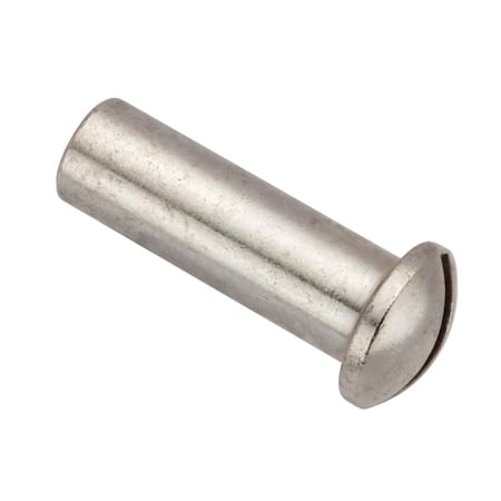 Barrel Nut, #8-32, 3/4 in Brl Lg, 1/4 in Brl Dia, Brass Chrome Plated MPN:Z4620