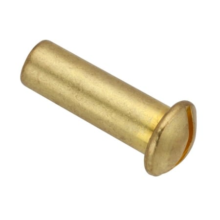Barrel Nut, #8-32, 3/4 in Brl Lg, 1/4 in Brl Dia, Brass Unfinished MPN:Z4625