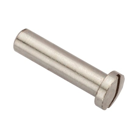 Barrel Nut, #8-32, 1 in Brl Lg, 1/4 in Brl Dia, Brass Chrome Plated MPN:Z4630