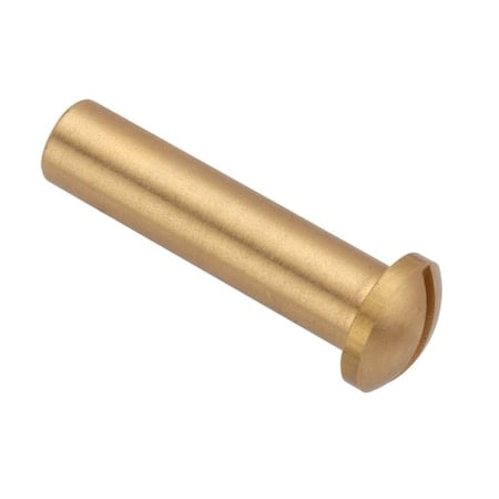 Barrel Nut, #8-32, 1 in Brl Lg, 1/4 in Brl Dia, Brass Unfinished MPN:Z4635