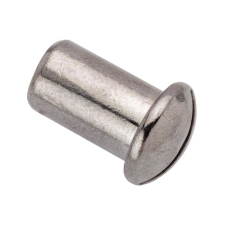 Barrel Nut, #10-32, 1/2 in Brl Lg, 5/16 in Brl Dia, Brass Chrome Plated MPN:Z4640