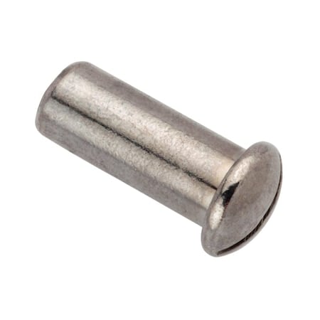 Barrel Nut, #10-32, 3/4 in Brl Lg, 5/16 in Brl Dia, Brass Chrome Plated MPN:Z4650