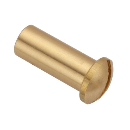 Barrel Nut, #10-32, 3/4 in Brl Lg, 5/16 in Brl Dia, Brass Unfinished MPN:Z4655