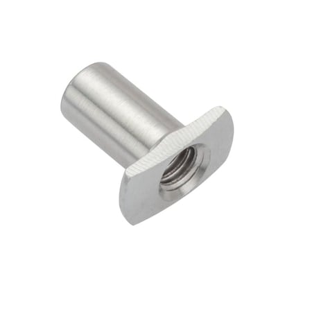 Barrel Nut, #8-32, 3/8 in Brl Lg, 13/64 in Brl Dia, Aluminum Unfinished MPN:Z4660