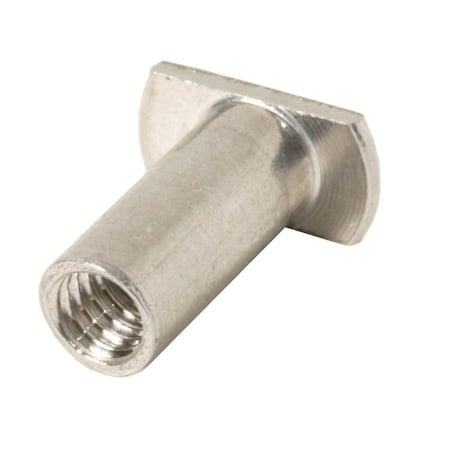Barrel Nut, #8-32, 1/2 in Brl Lg, 13/64 in Brl Dia, Aluminum Unfinished MPN:Z4661