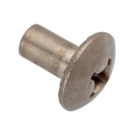 Barrel Nut, #8-32, 3/8/2023 Brl Lg, 7/32 in Brl Dia, 18-8 Stainless Steel Unfinished MPN:Z4741
