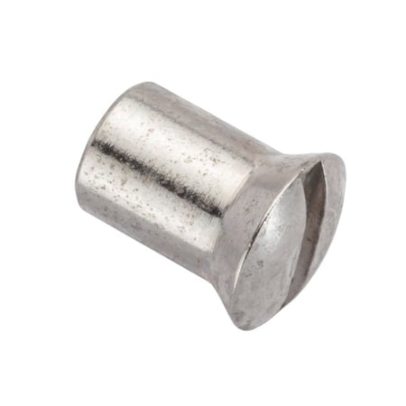 Barrel Nut, #6-32, 19/64 in Brl Lg, 3/16 in Brl Dia, Brass Nickel Plated MPN:Z4800
