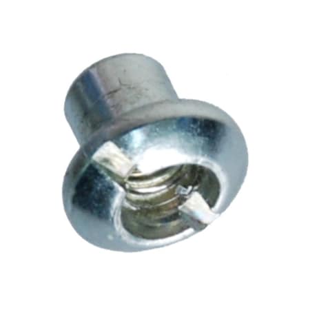 Slot Barrel, #10-32, 5/16 in Brl Lg, 1/4 in Brl Dia, Steel Zinc Plated MPN:Z4840