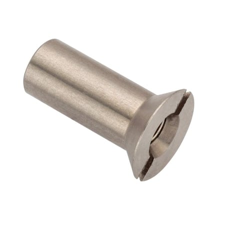 Barrel Nut, #10-32, 3/4 in Brl Lg, 5/16 in Brl Dia, 18-8 Stainless Steel Unfinished MPN:Z5028