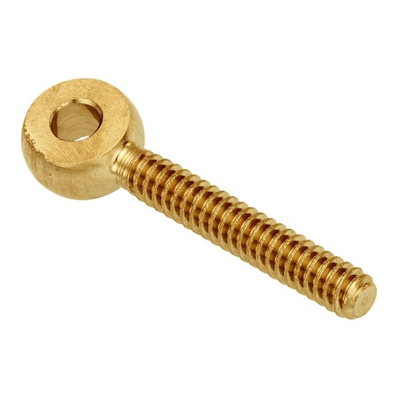 Fixed Rod End, Brass, Plain, #6-32 Thrd Sz, 1 1/4 in Thrd Lg MPN:ZEB14-BR