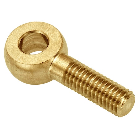 Fixed Rod End, Brass, Plain, #8-32 Thrd Sz, 3/4 in Thrd Lg MPN:ZEB20-BR