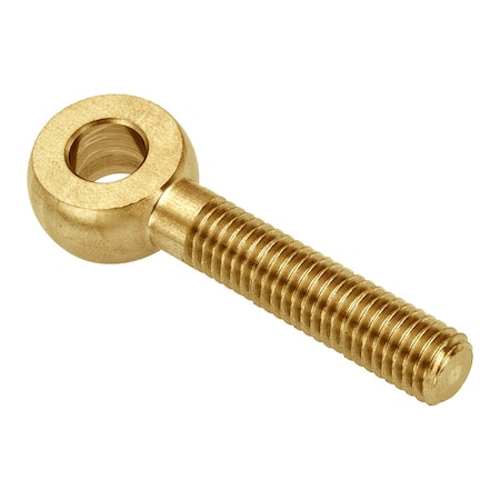 Fixed Rod End, Brass, Plain, #8-32 Thrd Sz, 1 1/4 in Thrd Lg MPN:ZEB22-BR