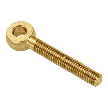Fixed Rod End, Brass, Plain, #8-32 Thrd Sz, 1 3/4 in Thrd Lg MPN:ZEB24-BR