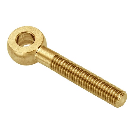 Fixed Rod End, Brass, Plain, 1/4