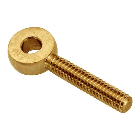 Fixed Rod End, Brass, Plain, 1/4