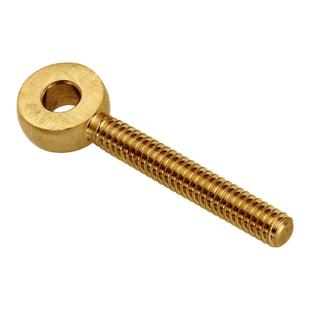 Fixed Rod End, Brass, Plain, 1/4