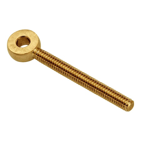 Fixed Rod End, Brass, Plain, 1/4