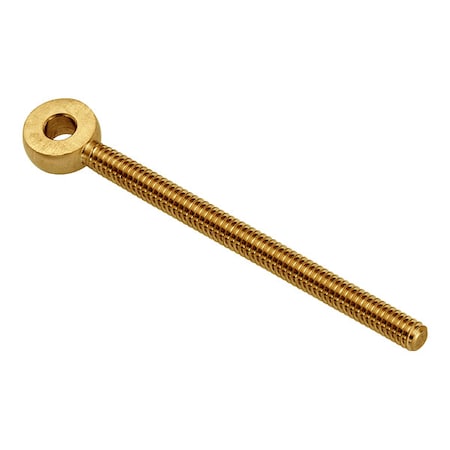 Fixed Rod End, Brass, Plain, 1/4