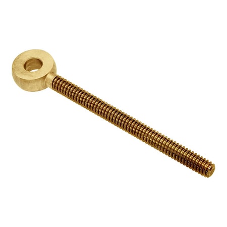 Fixed Rod End, Brass, Plain, 1/4