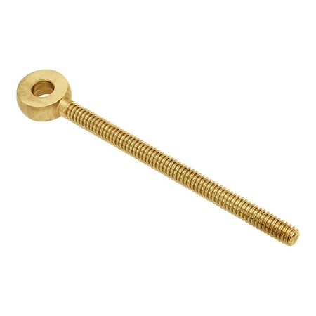 Fixed Rod End, Brass, Plain, 1/4