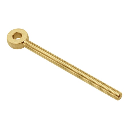 Fixed Rod End, Brass, Plain, 1/4