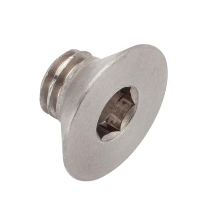 M6 Socket Head Cap Screw, Flat, Plain Stainless Steel, 1-1/2 in Length MPN:ZF601M6X6