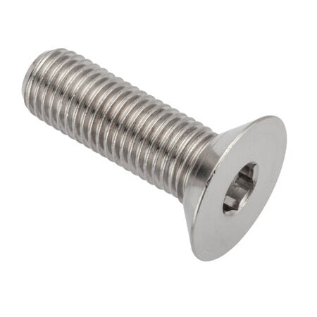 M7-1.00 Socket Head Cap Screw, Flat, Plain Stainless Steel, 25 mm Length MPN:ZF601M7X25