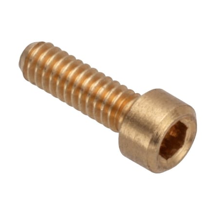 #0-80 Socket Head Cap Screw, Socket, Plain Brass, 3/16 in Length MPN:ZS55000C03