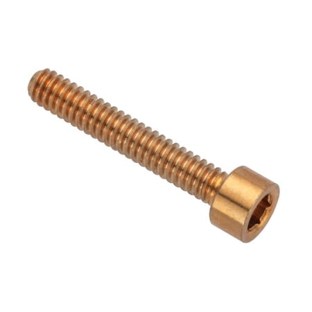 #2-56 Socket Head Cap Screw, Plain Brass, 1/2 in Length MPN:ZS55002C08
