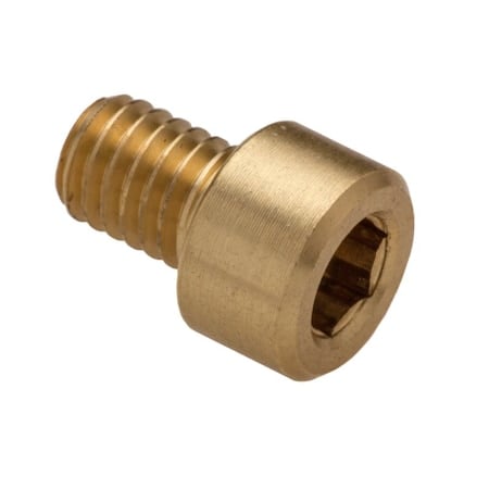 #10-32 Socket Head Cap Screw, Plain Brass, 5/16 in Length MPN:ZS55010F05