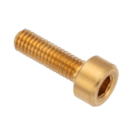 M3 Socket Head Cap Screw, Plain Brass, 6 mm Length MPN:ZS550M3X6
