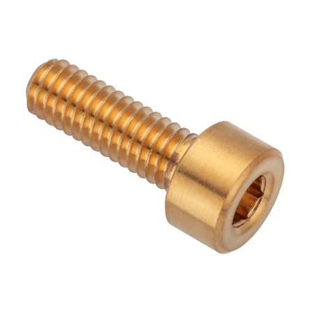 M4 Socket Head Cap Screw, Plain Brass, 12 mm Length MPN:ZS550M4X12