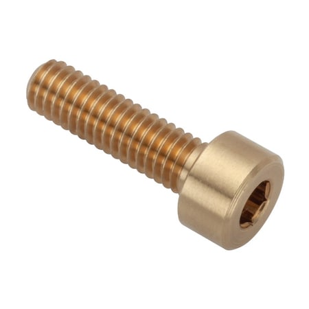 M4 Socket Head Cap Screw, Plain Brass, 14 mm Length MPN:ZS550M4X14