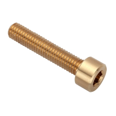 M5 Socket Head Cap Screw, Plain Brass, 25 mm Length MPN:ZS550M5X25