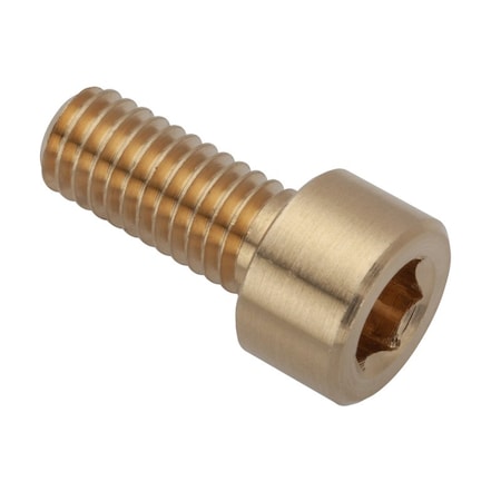 M6 Socket Head Cap Screw, Plain Brass, 14 mm Length MPN:ZS550M6X14