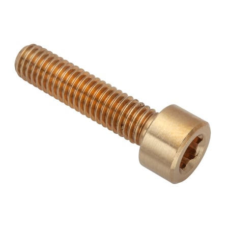 M6 Socket Head Cap Screw, Plain Brass, 25 mm Length MPN:ZS550M6X25