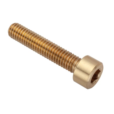M6 Socket Head Cap Screw, Plain Brass, 30 mm Length MPN:ZS550M6X30