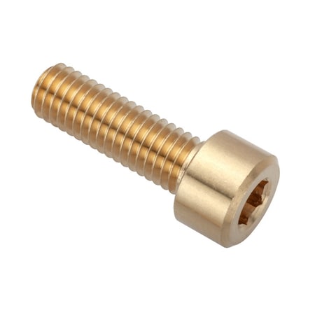 M8 Socket Head Cap Screw, Plain Brass, 25 mm Length MPN:ZS550M8X25