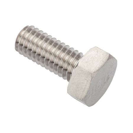 A4, M6-1.00 Hex Head Cap Screw, Plain Stainless Steel, 15 mm L MPN:ZS616M6X14
