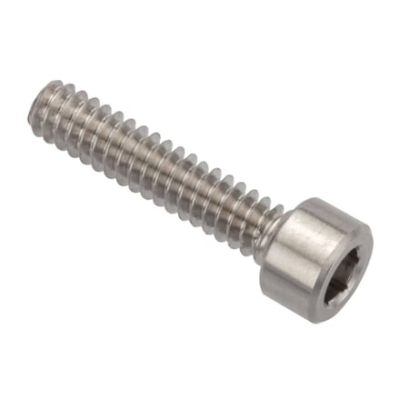 #4-40 Socket Head Cap Screw, Plain Stainless Steel, 1/2 in Length MPN:ZS74404C08
