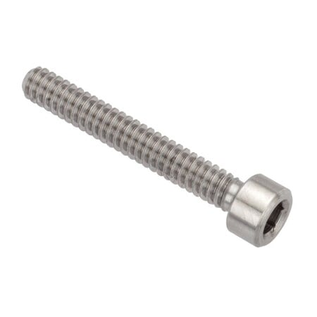 #4-40 Socket Head Cap Screw, Plain Stainless Steel, 3/4 in Length MPN:ZS74404C12