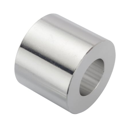 Spacer, 3/4 Screw Size, Plain Aluminum, 1-1/4 Overall Lg, 3/4 in Inside Dia MPN:ZSU1121250-750-ALU