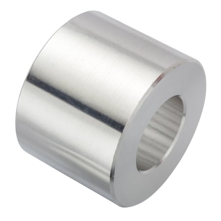 Spacer, 1 Screw Size, Plain Aluminum, 1-1/2 Overall Lg, 1 in Inside Dia MPN:ZSU21500-1-ALU