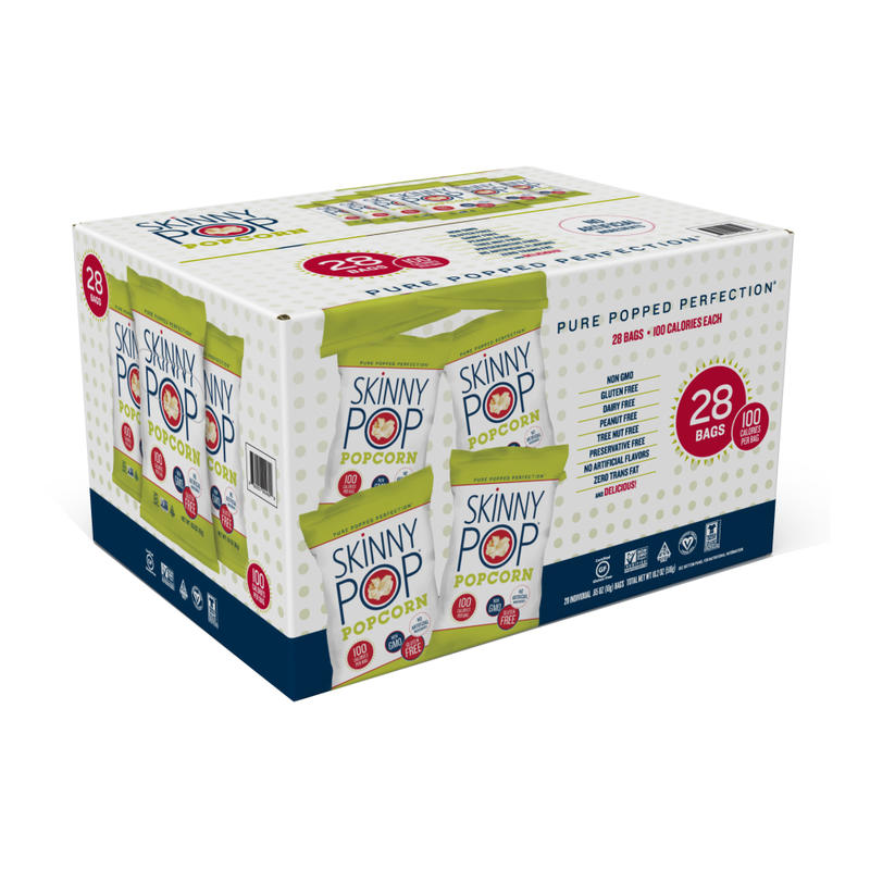 Skinny Pop Salted Popcorn, Box Of 28 Packs MPN:122770
