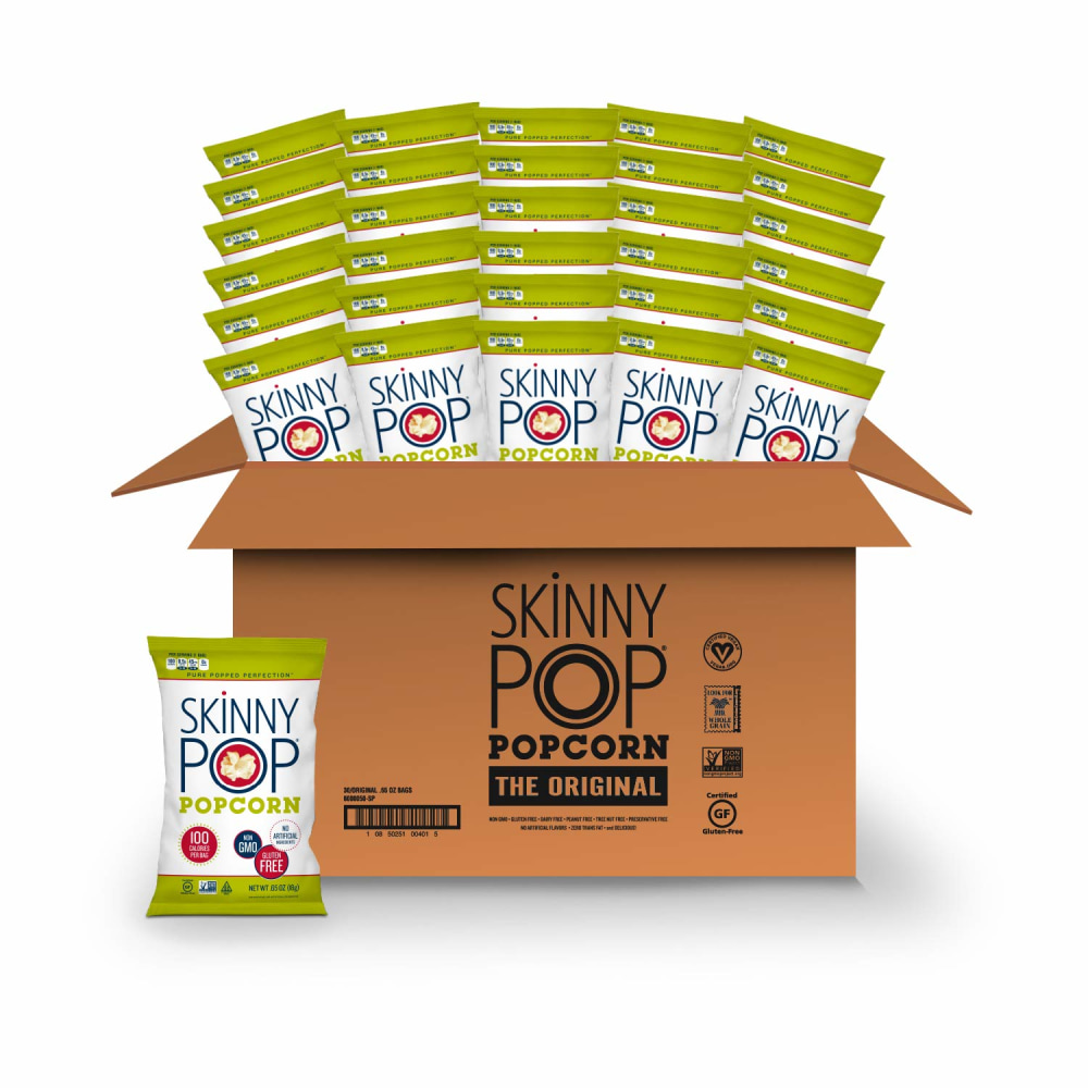 Skinny Pop Original, 0.65 Oz, Pack Of 30 Bags MPN:_6000050-SP
