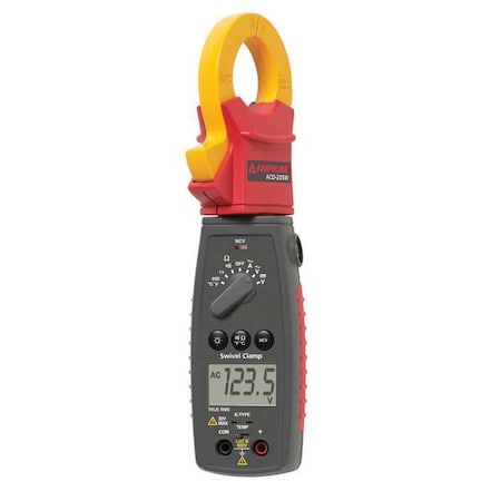 Digital Clamp Meter, LCD, 400 A, 1.2 in (30 mm) Jaw Capacity, CAT III 600V Safety Rating MPN:ACD-23SW
