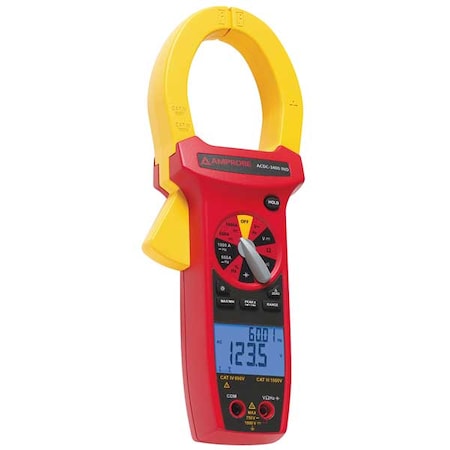 Digital Clamp Meter, Backlit, 1, 000 A, 2.0 in (51 mm) Jaw Capacity MPN:ACDC-3400 IND