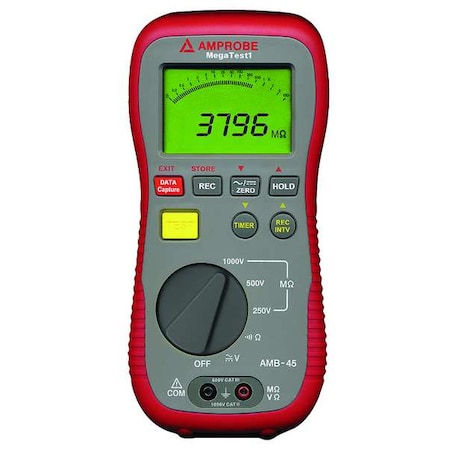 Battery Operated Megohmmeter, 1000VDC MPN:AMB-45