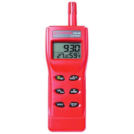 Hand-Held Carbon Dioxide Meter, 9999 PPM MPN:CO2-100