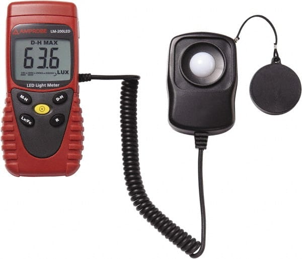 9 Volt Battery, 40 to 40,000 FC, LCD Display, Silicone Photodiode Light Meter MPN:LM-200LED